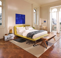 Ensemble de meubles de chambre à coucher modernes en bois massif de luxe au prix d'usine pour les hôtels cinq étoiles, les appartements, service d'approvisionnement en design unique