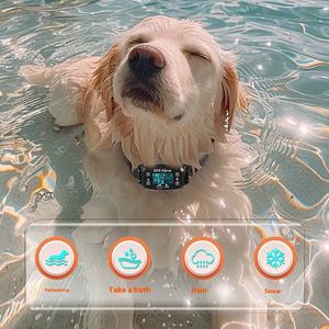 Automático GPS inalámbrico impermeable respetuoso con el medio ambiente recargable valla electrónica para perros pantalla OLED inteligente mascota <span class=keywords><strong>Collar</strong></span> de descarga eléctrica nuevo - Product Image 4