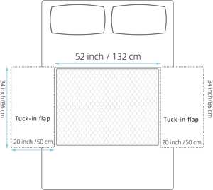 Almohadillas impermeables reutilizables con alas Almohadillas lavables para cama de incontinencia - Product Image 5