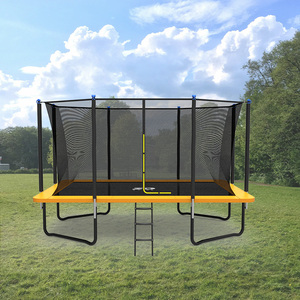 Trampoline rectangulaire Zoshine de grande capacité, orange vif, pour l'extérieur, la cour, les fêtes, les divertissements en groupe, les équipements de gymnastique - Product Image 3