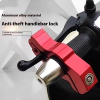 Verrouillage de guidon en alliage antivol pour véhicule électrique Verrouillage du klaxon des gaz Alarme de sécurité pour voiture Scooter Moto