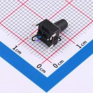 BX-TS-26-669CJ Tactile Switch Through hole Component THT-4P,6x6mm Switch Single Pole Single Throw Round Button 2.6N Through Hole - Product Image 2