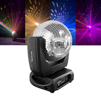 Lumière de boule à facettes dynamique 120W avec effets de réflexion rotatifs, 2 moteurs silencieux, tuiles miroir carrées à haute réflectivité