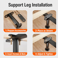 Pieds de meubles réglables en métal robuste de remplacement, différentes tailles pour canapé, chaise, lit, armoire, table