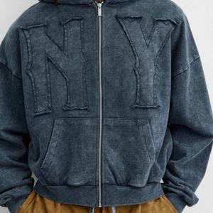 Sudadera con Capucha Retro Lavada para Hombre, Diseño Extra Grande, Apta para Ropa Urbana y Tendencias de Moda Urbana Y2K - Product Image 2