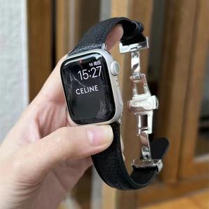 38/40/41/42(S10)MM 42(1 ~ 9)/44/45/46/49MM 20MM/22MM 시계 가죽 활 버클 리치 패턴 스위치 생 귀 가죽 스트랩 - Product Image 5