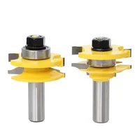 CHENGZHEN Fraise CNC pour profilés et rails, lot de 2, haute précision 0,005 mm, outil de moulage en carbure pour le travail du bois