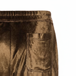 2025 Shorts en velours de luxe pour hommes personnalisés vêtements de sport de haute qualité en polaire de velours solide personnalisable - Product Image 1