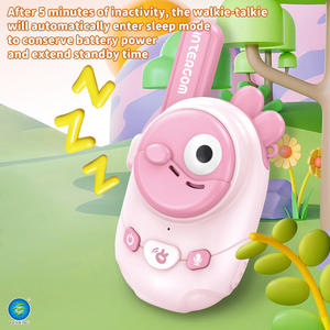Talkies-walkies éducatifs pour enfants, dessins animés, portée de 300 m, radio bidirectionnelle en plastique pour le camping en plein air, cadeau - Product Image 6