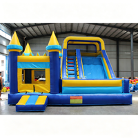 Château gonflable commercial en PVC de qualité supérieure avec toboggan, grand château de saut extérieur pour enfants, idéal pour la location événementielle