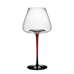 Fabrika toptan popüler kurşunsuz kristal cam şarap bardağı şarap bardağı özel logo