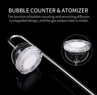 SEMAINE AQUA Transparent Acrylique Aquarium CO2 Équipement Aquarium CO2 Diffuseur Atomiseur pour Fish Tank