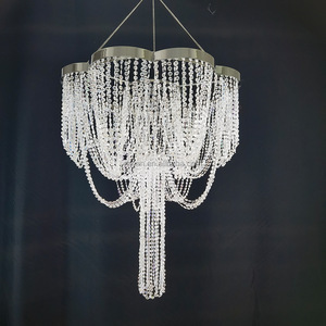 Nouveau <span class=keywords><strong>plafond</strong></span> spécial perles drapé cristal diamant perles rideau fleur Structure lustre grand <span class=keywords><strong>plafond</strong></span> décoration pour <span class=keywords><strong>mariage</strong></span> - Product Image 2