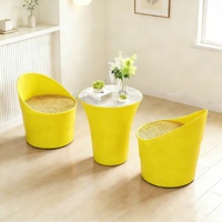 Ensemble de tables et chaises pliantes d'extérieur en PP durable et moderne, mobilier d'extérieur portable pour jardins