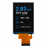 Módulo de Pantalla LCD TFT de 2.83 Pulgadas, 480x640 IPS, Alto Contraste, Interfaz MIPI, Temperatura de Operación de -40°C a 80°C, para HMI de Hogar Inteligente