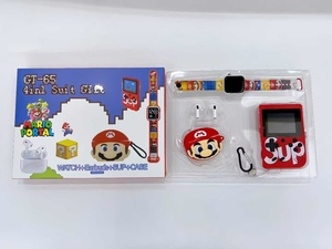 <strong>Mario</strong> GT - 65 4 - in - 1 Gaming &amp; Audio Set: Wireless Earbuds, Retro Game Console, and <strong>Mario</strong> - Themed <strong>Watch</strong> - Product Image 3