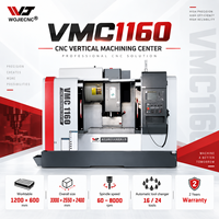 Centre d'usinage vertical CNC WOJIE VMC1160 à haute efficacité pour le fraisage de faces