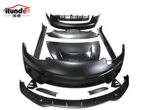 Burrunde — pare-choc avant et arrière en plastique renforcé de fibres, jupes latérales, capot de moteur, becquet, Kit de carrosserie pour <span class=keywords><strong>Tesla</strong></span> <span class=keywords><strong>robot</strong></span> modè<span class=keywords><strong>le</strong></span> 3 - Product Image 2