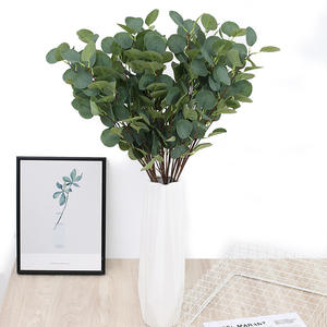 Hojas artificiales Eucalipto Flor <span class=keywords><strong>Sen</strong></span> Departamento Boda Decoración Verde Hogar Restaurante Colocación - Product Image 3