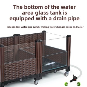 Tanque Ecológico para Tortugas - Gran Estanque Paisajístico para Tortugas - Caja de Cría de Vidrio para Ambientes Acuáticos y Terrestres - Product Image 5