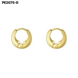 Pendientes Amy Amy Huggie de aleación chapada en plata, joyería clásica de moda para mujer, regalo PE2075 - Product Image 2