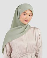 Foulard Hijab Brodé Personnalisé pour Femmes Musulmanes, en Voile de Coton, Confortable et Frais pour Temps Chaud, Foulard Carré OEM ODM