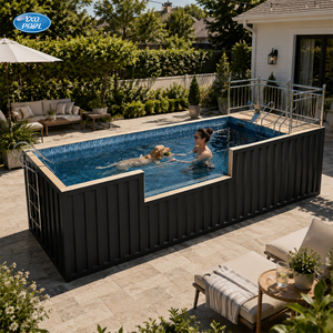 <span class=keywords><strong>Piscine</strong></span> portable en <span class=keywords><strong>acier</strong></span> 4,5m x 2,2m x 1,35m, montage facile pour divertissement familial en extérieur dans le jardin - Product Image 1