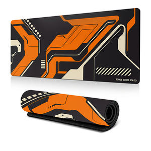 Aangepaste Futuristische Lijn Gaming Muismat Anti-Slip Rubberen Basis Groot Bureau <span class=keywords><strong>Mat</strong></span> Cyberpunk Stijl Toetsenbord Pad Voor Pc Bureau - Product Image 5