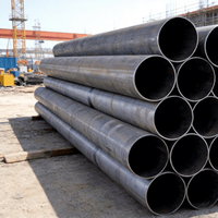 Fournisseur d'usine de tubes ronds galvanisés, tubes en acier au carbone laminés à chaud sans soudure de grand diamètre pour structures en acier