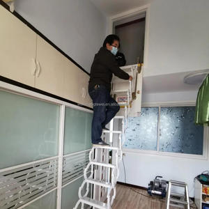 Offres Spéciales 2.5M3M Pratique En Aluminium Extérieur Extension Pliable Banc Grenier Échelles Simple Nouvelle Élingue De Câble Métallique pour Hôtels Au Détail - Product Image 1