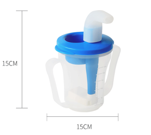 Microwave and Dishwasher Safe 250ml <b>Custom</b> Plastic Non Spill Drinking <b>Cups</b> for Elderly - Product Image 6
