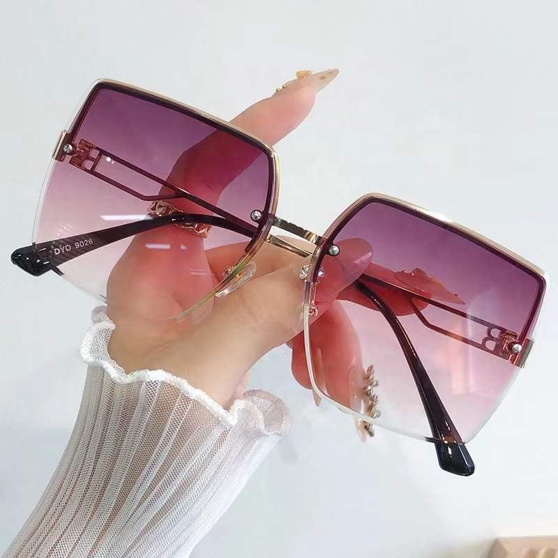 Gafas Cuadradas Lentes Sin Montura Para Mujer Lentes De Sol