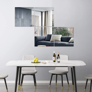 Ensemble de miroirs d'angle sûrs à bord plat miroir doré mural <span class=keywords><strong>argent</strong></span>é - Product Image 4