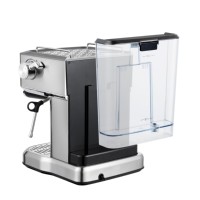 Machine à café expresso au design moderne + vapeur 20Bar Système de pompe ULKA Boîtier en acier inoxydable pour la durabilité