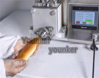 Machine industrielle automatique de remplissage de chocolat, de pain, de beignets et de gâteaux, en acier inoxydable 304, haute productivité, grande capacité, neuve