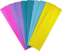 Feuilles de papier crépon de couleurs assorties, directement de l'usine - 50x200cm, 50x250cm, 17g, 20% d'élasticité pour les loisirs créatifs et la décoration de fêtes