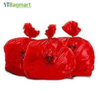 Sac en plastique pour déchets médicaux, sac à déchets biologiques dangereux, utilisé à l'hôpital, sac en plastique jetable médical