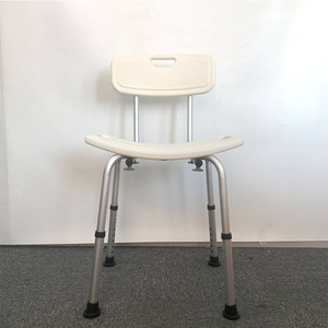 Chaise de douche antidérapante avec dossier et hauteur réglable pour personnes âgées et femmes enceintes - Product Image 1