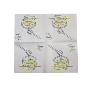 <b>Paper</b> Napkins With Autumn Leaves Print 2 Ply 4 Fold For Thanksgiving Party Use - Product Image 5