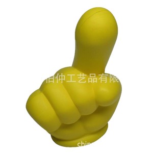 Pu <b>Foam</b> Finger <b>Model</b> Yellow Red Portable Toy For Adults Youth Promotion Gift Factory Direct Supply - Product Image 5