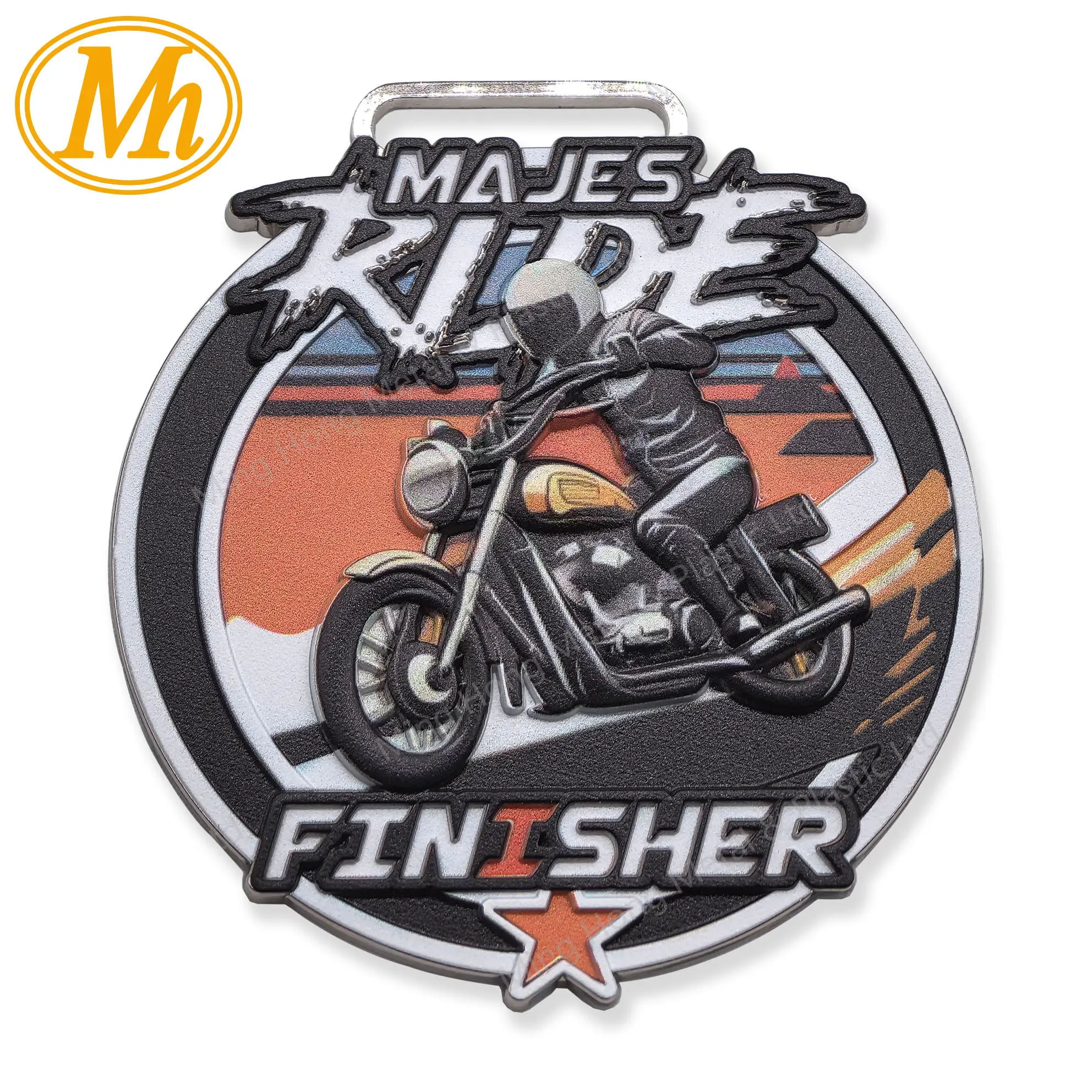Printing 3D Medal Motorcycle No Minimum Dealer Price Free Design Customized