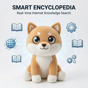 Cuteyeah Venta al por Mayor de Juguetes de Peluche de Perro Shiba Inu con IA, Novedad 2026, Centro de Aprendizaje Temprano, Juego Interactivo, Inteligente y Parlante - Product Image 4