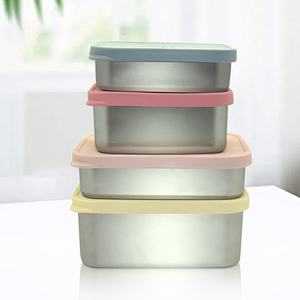 Wholesale Feed Grade Materials Lunch Box Stainless Steel Custom Free Bpa Stainless Steel Lunch Box For Kids
