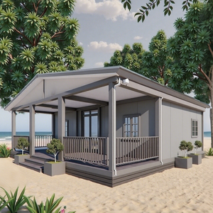 Rumah Kontainer Ekspansi 40ft, Rumah Kontainer Modular dengan Warna Sesuai Pesanan, Rumah Mungil 2 Kamar Tidur Siap Kirim - Product Image 1