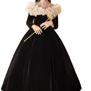 Shuoyang gaun pesta panjang untuk anak perempuan, gaun pesta panjang cantik gaya baru mode 2024 - Product Image 1