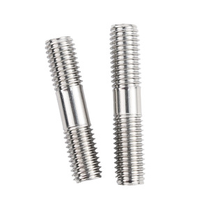 304 Stainless Steel Double-Ended Stud <b>Bolts</b> M14 <b>M16</b> M18 M20 M22 M24 Metric Threaded Both Ends Construction Use - Product Image 1
