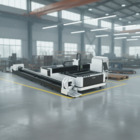 Mesin Pemotong Laser Fiber 5-Axis CNC Berpendingin Air untuk Pemotongan Plat Logam dan Pipa dengan Kecepatan Tinggi dan Penggunaan Ganda, Cypcut BMP/PLT Harga Pabrik