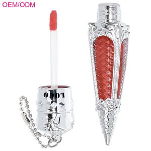 Brillo Labial Mineral Líquido con Logotipo Personalizado OCHAIN, Color Rosa Brillante, Maquillaje Labial de Marca Privada, Brillo Labial Impermeable con Llavero - Product Image 1