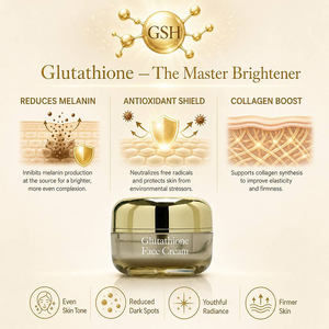 Crème Visage Anti-Âge Hydratante au Glutathion 50ml en Gros OEM avec Squalane et Vitamine E Tocophérol - Product Image 3