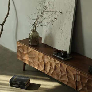 Stylish Ella TV Unit Featuring Sleek Design <b>Strong</b> Build Quality Ample Storage <b>Shelves</b> Sophisticated Look Ideal For Modern Home - Product Image 3